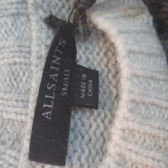 All Saints Catalina Wool Blend Fair Isle Pullover Knit Sweater - Picture 5 of 8